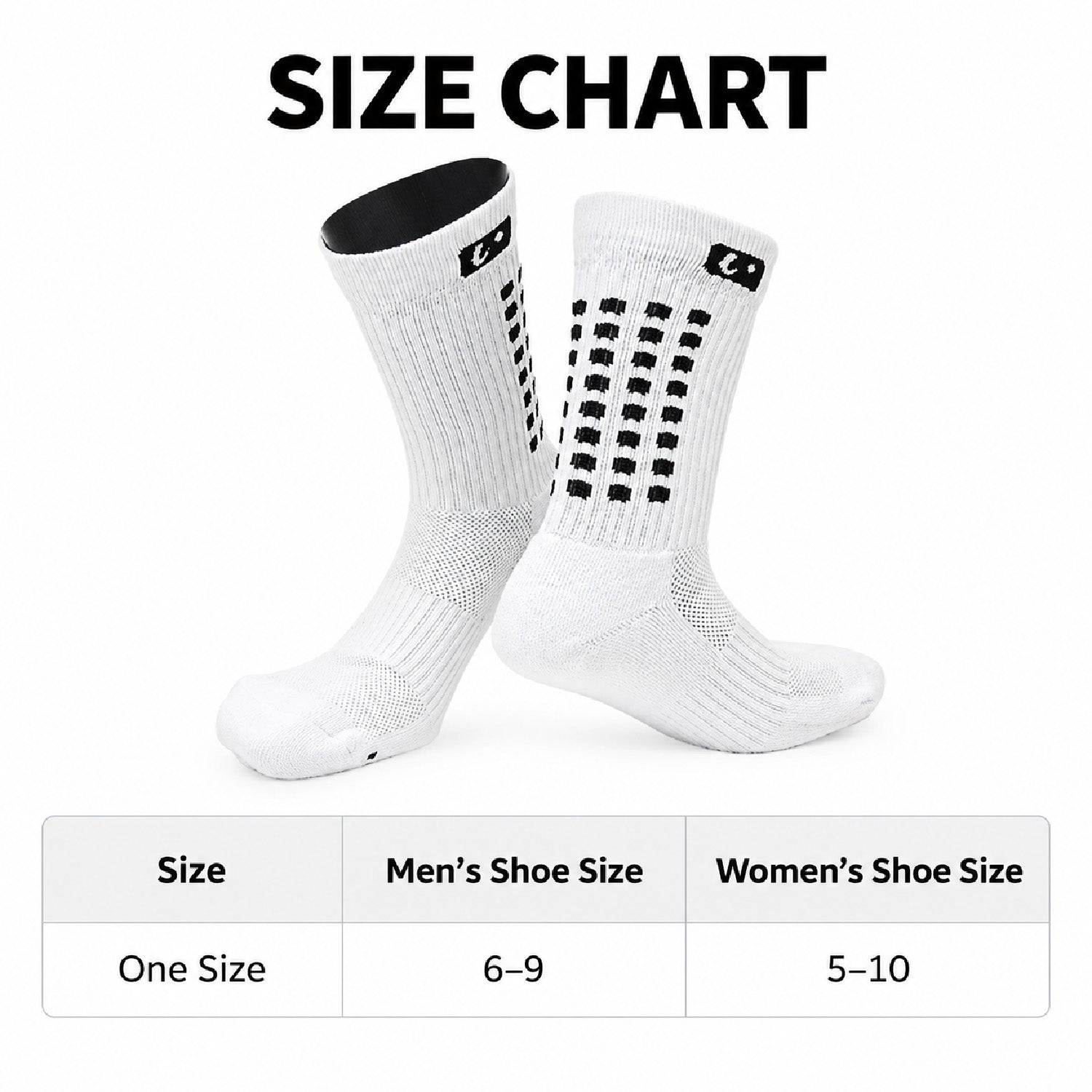 3-Pair Graduated Compression Crew Socks, 10-20 mmHg Support, Small/Medium