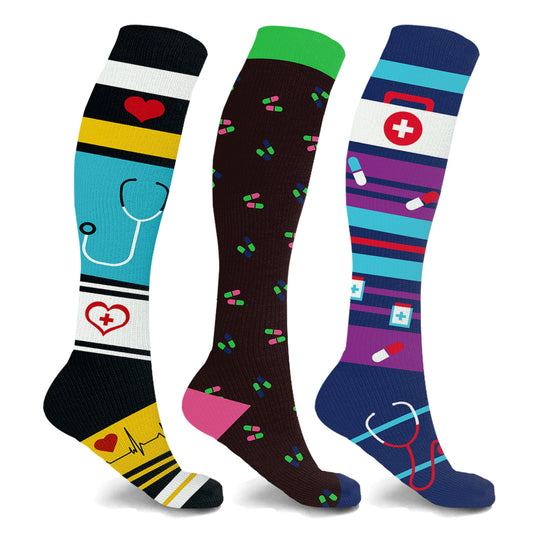 3-Pairs : High Energy Expressive Compression Socks