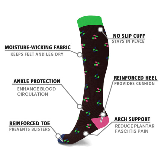 3-Pairs : High Energy Expressive Compression Socks