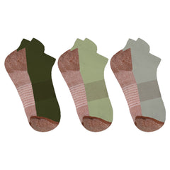 3-Pairs: Copper-Infused Compression Ankle Socks – High Performance, Odor Control & Swelling Relief | Workout, Travel, Work, Everyday Fit