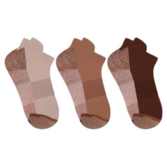 3-Pairs: Copper-Infused Compression Ankle Socks – High Performance, Odor Control & Swelling Relief | Workout, Travel, Work, Everyday Fit