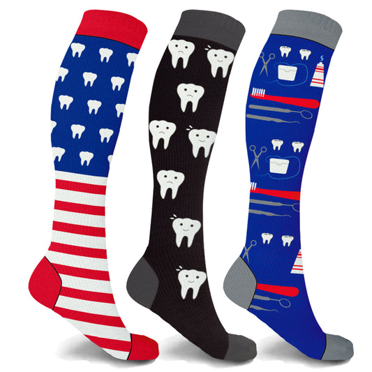 Dentist Approved Compression Socks (3-Pairs)