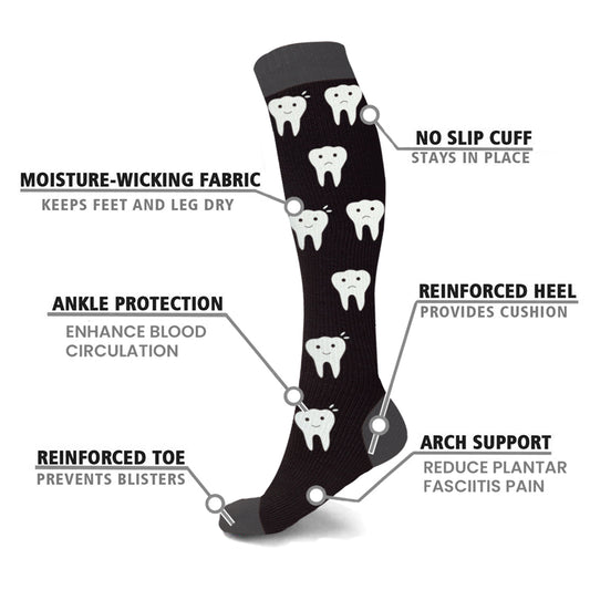 Dentist Approved Compression Socks (3-Pairs)