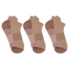 3-Pairs: Copper-Infused Compression Ankle Socks – High Performance, Odor Control & Swelling Relief | Workout, Travel, Work, Everyday Fit