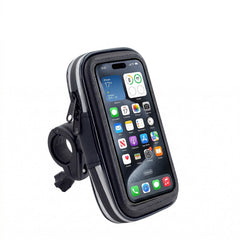 Bike Phone Mount with Weather-Resistant Case, 360-Degree Handlebar Holder