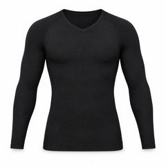 Men's Long-Sleeve Compression Shirt, Stretch Thermal Workout Base Layer
