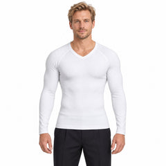 Men's Long-Sleeve Compression Shirt, Stretch Thermal Workout Base Layer