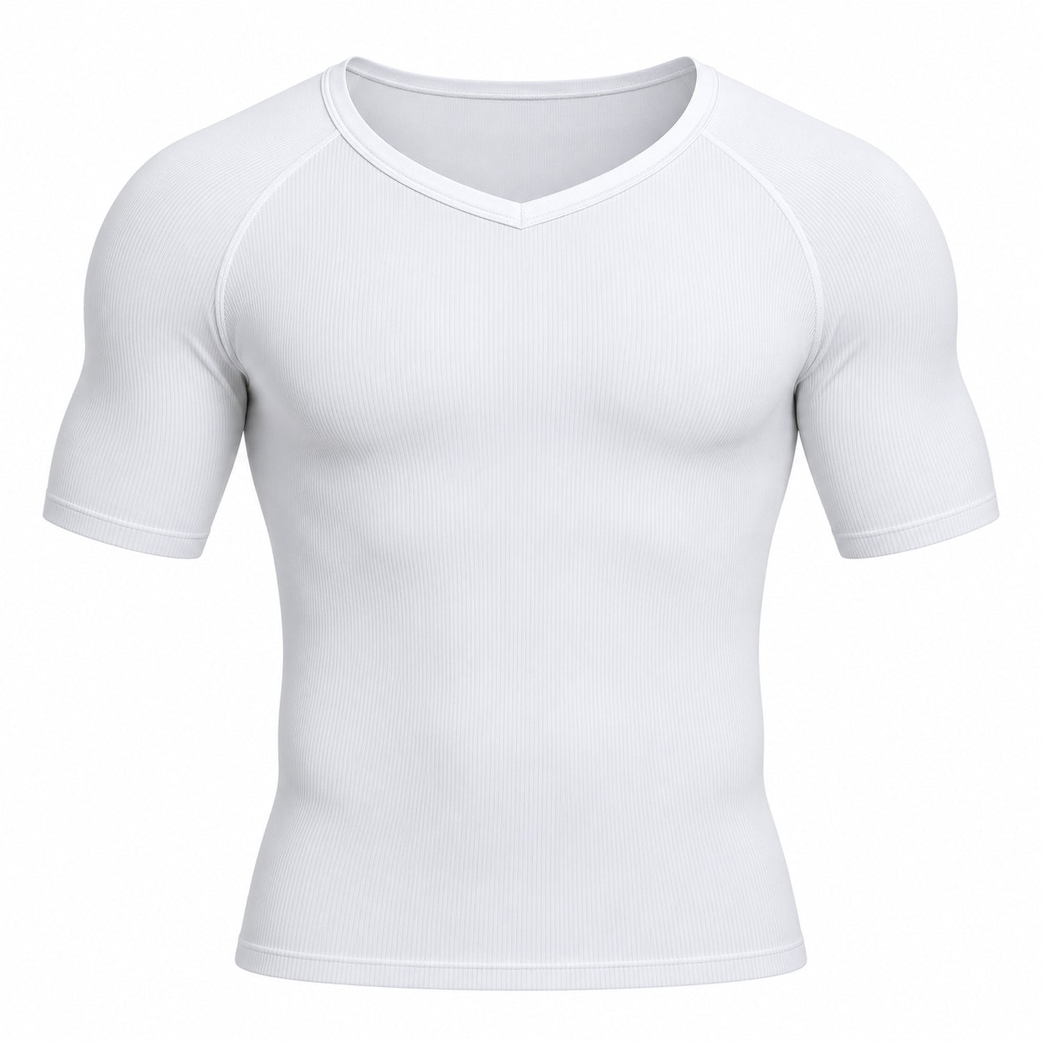 Men's Short-Sleeve Compression Shirt, Stretch Workout Base Layer, Small