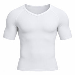 Men's Short-Sleeve Compression Shirt, Stretch Workout Base Layer, Small