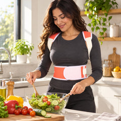 Adjustable Lower Back Support Brace, Double-Pull Compression Waist Belt