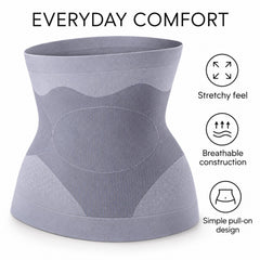 Bamboo Charcoal Waist Wrap, Breathable Stretch Body Support Band, One Size
