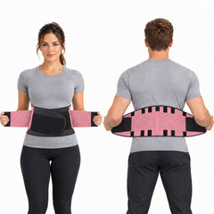 Double Compression Waist & Back Support Belt – Adjustable Neoprene Waist Trainer with Abdominal Compression, Lumbar Support & Velcro Closure for Workouts, Weightlifting & Everyday Wear