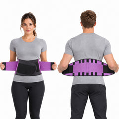 Double Compression Waist & Back Support Belt – Adjustable Neoprene Waist Trainer with Abdominal Compression, Lumbar Support & Velcro Closure for Workouts, Weightlifting & Everyday Wear