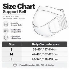 Adjustable Maternity Belly Band, Pregnancy Back & Waist Support Wrap