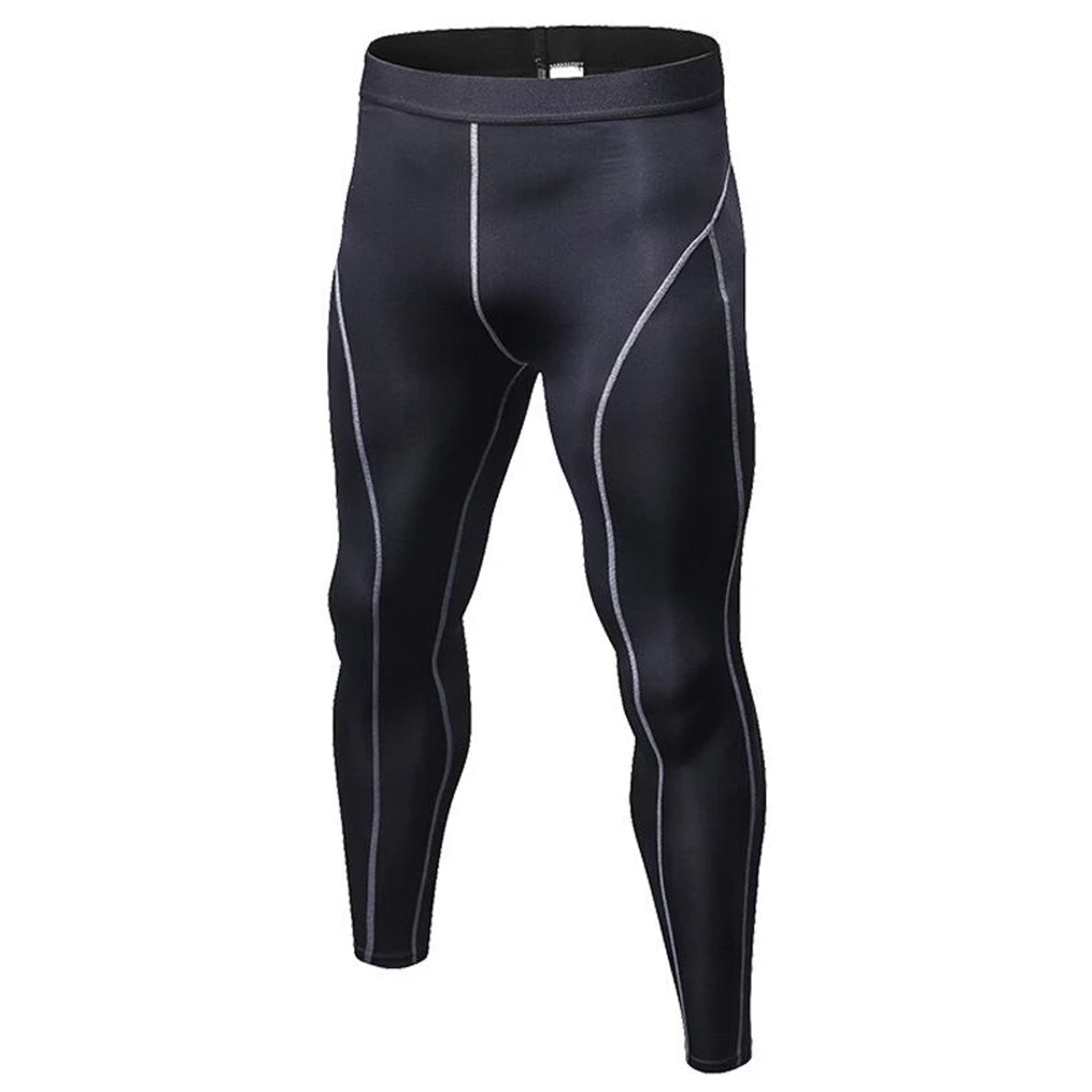 Men's Quick-Dry Compression Pants, Stretch Workout Leggings, One Size