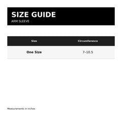 Arm Compression Sleeves, Soft Stretch Activewear Support, Black or White, 1 Pair