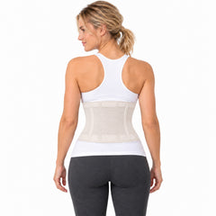 Women's Double Compression Waist Trainer Shapewear – Adjustable Tummy Control Waist Cincher with Back & Abdominal Support, Velcro Closure Body Shaper for Workouts & Everyday Wear, Black or Nude