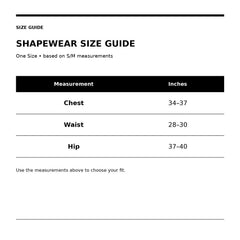 Women's Shapewear Bodysuit, Adjustable-Strap Compression Underwear, Black, One Size