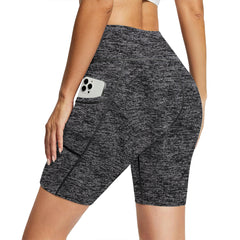 Women’s High Waisted Workout Shorts with Pockets – Quick Dry, Sweat-Wicking, 4-Way Stretch for Running, Yoga, Lifting, Chill Days & Athleisure Fits