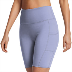 Women’s High Waisted Workout Shorts with Pockets – Quick Dry, Sweat-Wicking, 4-Way Stretch for Running, Yoga, Lifting, Chill Days & Athleisure Fits