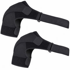 Adjustable Shoulder Support Brace, Left or Right Shoulder Wrap, 1 or 2 Pack