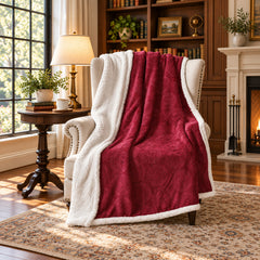 Ultra Soft Embossed Sherpa Throw Blanket – 50 x 60 Inch Microplush Fleece Blanket, Lightweight Warm Decorative Throw for Couch, Sofa & Bed, Machine Washable All-Season Blanket
