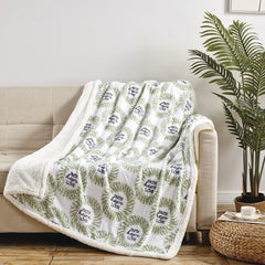 Ultra Soft Microplush Sherpa Throw Blanket – 50 x 60 Inch Lightweight Fleece Blanket for Couch, Sofa & Bed, Warm Cozy Printed Decorative Throw, Machine Washable All-Season Blanket