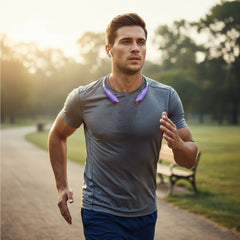 Bluetooth 4.0 Wireless Sports Neckband Headphones – Stereo In-Ear Earbuds with 10Hr Battery, Water-Resistant Sweatproof Design, Noise Reduction Mic, Magnetic Earbud Storage, Vibrate Call Alert, Gym Running Workout
