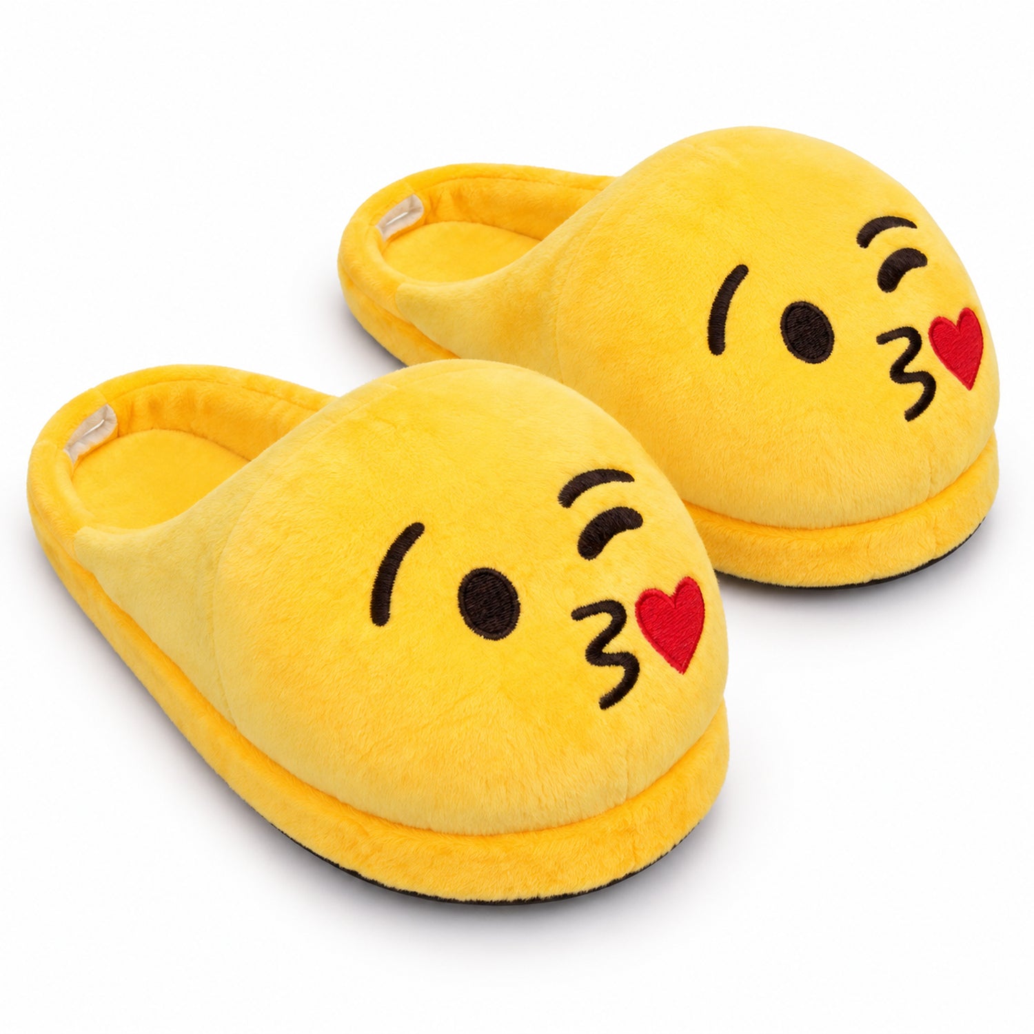 Plush Emoji Slippers, Soft Novelty House Slippers for Cozy Days