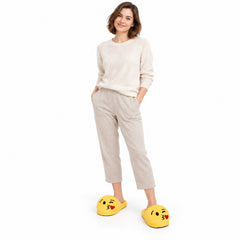 Plush Emoji Slippers, Soft Novelty House Slippers for Cozy Days