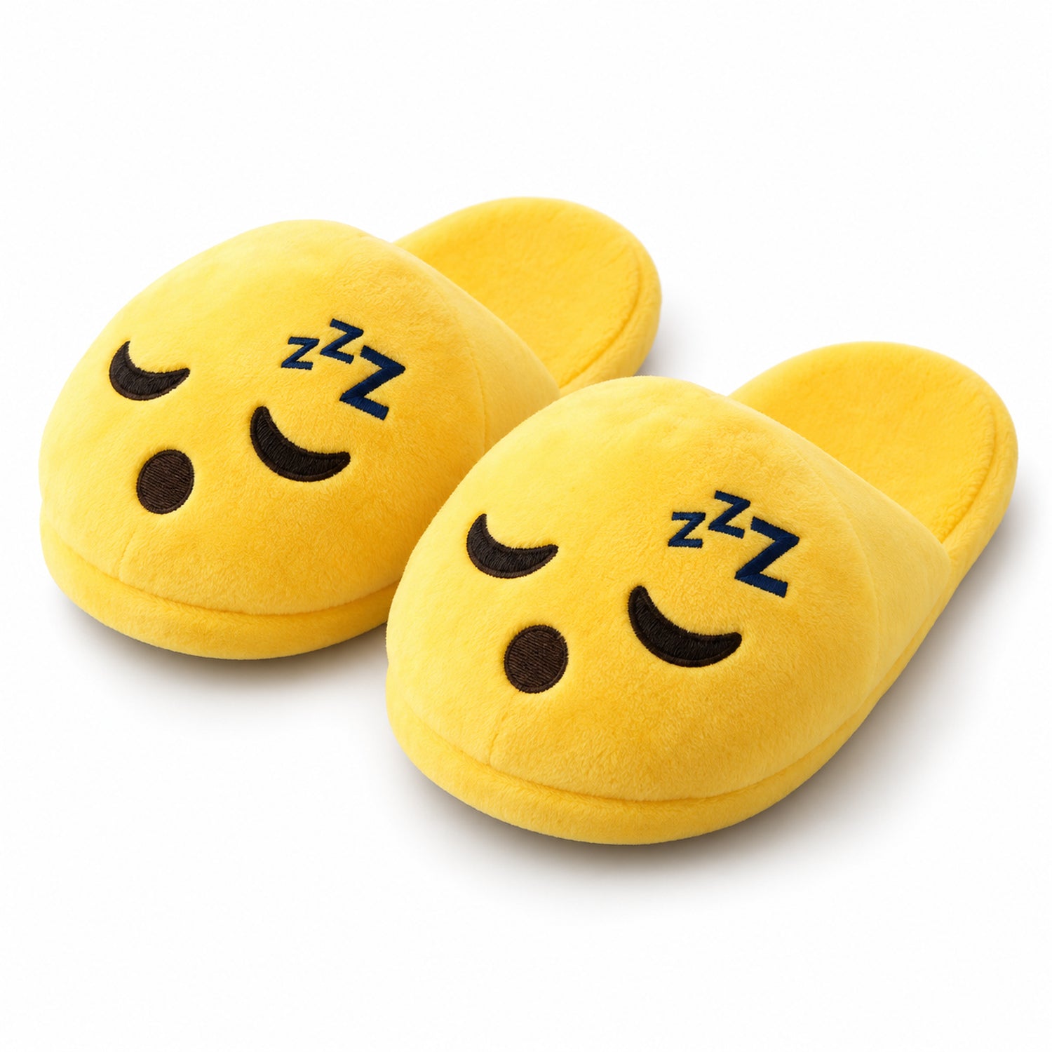 Plush Emoji Slippers, Soft Novelty House Slippers for Cozy Days