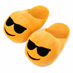 Plush Emoji Slippers, Soft Novelty House Slippers for Cozy Days