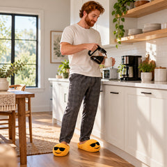 Plush Emoji Slippers, Soft Novelty House Slippers for Cozy Days