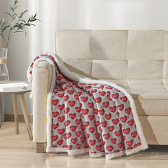 Juliette Sherpa Microplush Throw Blanket – Romantic Rose Floral Decorative Plush Blanket, Ultra-Soft Lightweight Cozy Throw for Couch, Sofa & Bed, Machine Washable, 50 x 60 Inches