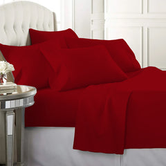 Egyptian Softness Ultra Soft Cooling 2200 Series Double-Brushed Deep Pocket Microfiber 6 Piece  Bed Sheets Set
