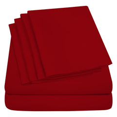Egyptian Softness Ultra Soft Cooling 2200 Series Double-Brushed Deep Pocket Microfiber 6 Piece  Bed Sheets Set