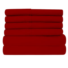 Egyptian Softness Ultra Soft Cooling 2200 Series Double-Brushed Deep Pocket Microfiber 6 Piece  Bed Sheets Set