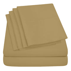 Egyptian Softness Ultra Soft Cooling 2200 Series Double-Brushed Deep Pocket Microfiber 6 Piece  Bed Sheets Set