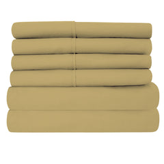 Egyptian Softness Ultra Soft Cooling 2200 Series Double-Brushed Deep Pocket Microfiber 6 Piece  Bed Sheets Set