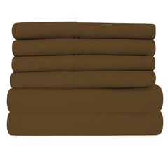 Egyptian Softness Ultra Soft Cooling 2200 Series Double-Brushed Deep Pocket Microfiber 6 Piece  Bed Sheets Set