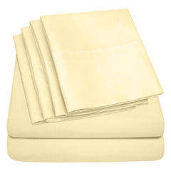 Egyptian Softness Ultra Soft Cooling 2200 Series Double-Brushed Deep Pocket Microfiber 6 Piece  Bed Sheets Set