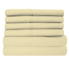 Egyptian Softness Ultra Soft Cooling 2200 Series Double-Brushed Deep Pocket Microfiber 6 Piece  Bed Sheets Set