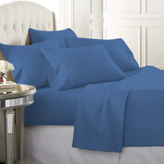 Egyptian Softness Ultra Soft Cooling 2200 Series Double-Brushed Deep Pocket Microfiber 6 Piece  Bed Sheets Set