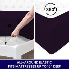 Egyptian Softness Ultra Soft Cooling 2200 Series Double-Brushed Deep Pocket Microfiber 6 Piece  Bed Sheets Set