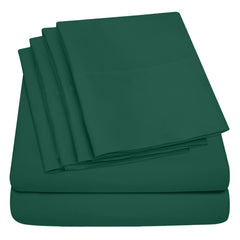 Egyptian Softness Ultra Soft Cooling 2200 Series Double-Brushed Deep Pocket Microfiber 6 Piece  Bed Sheets Set