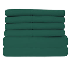 Egyptian Softness Ultra Soft Cooling 2200 Series Double-Brushed Deep Pocket Microfiber 6 Piece  Bed Sheets Set