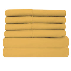Egyptian Softness Ultra Soft Cooling 2200 Series Double-Brushed Deep Pocket Microfiber 6 Piece  Bed Sheets Set