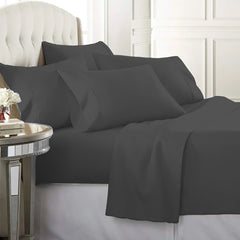 Egyptian Softness Ultra Soft Cooling 2200 Series Double-Brushed Deep Pocket Microfiber 6 Piece  Bed Sheets Set