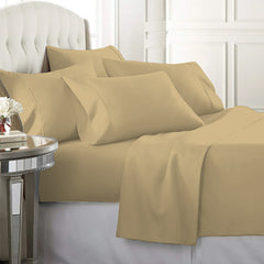 Egyptian Softness Ultra Soft Cooling 2200 Series Double-Brushed Deep Pocket Microfiber 6 Piece  Bed Sheets Set