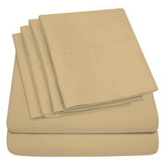 Egyptian Softness Ultra Soft Cooling 2200 Series Double-Brushed Deep Pocket Microfiber 6 Piece  Bed Sheets Set